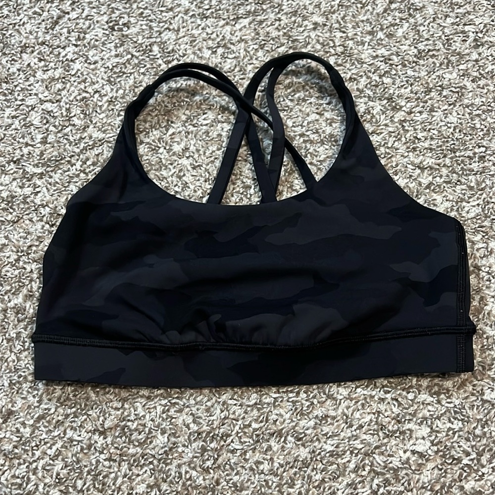 Camo 360 energy bra lululemon